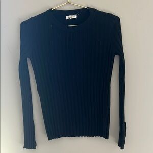 Black Crew Neck Long Sleeve Sweatshirt